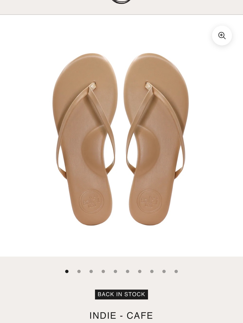 Solei seas Cafe Women's Flip Flop Sandals - NWT